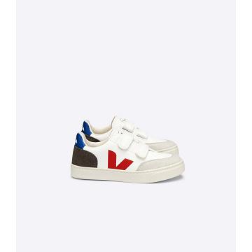 Veja V-12 CHROMEFREE Kids' Shoes White/Black | NZ 750JPQ